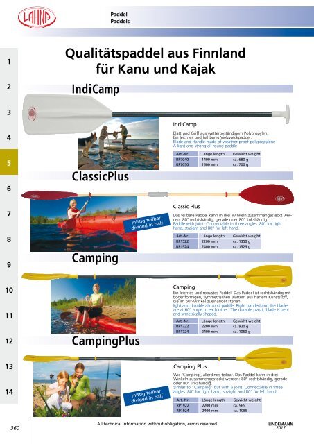 Lindemann Katalog 2017