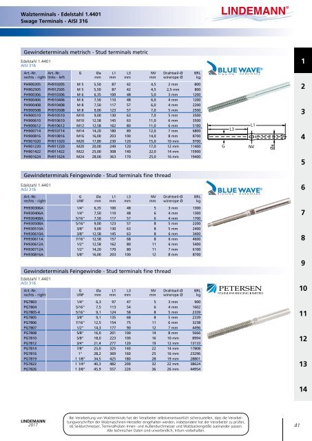 Lindemann Katalog 2017