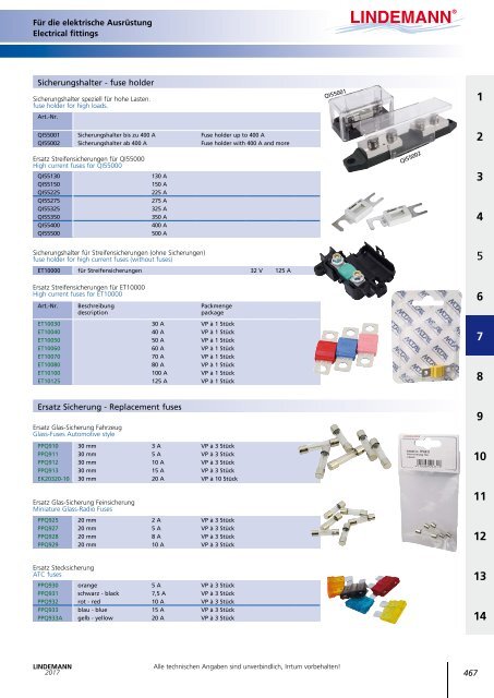 Lindemann Katalog 2017