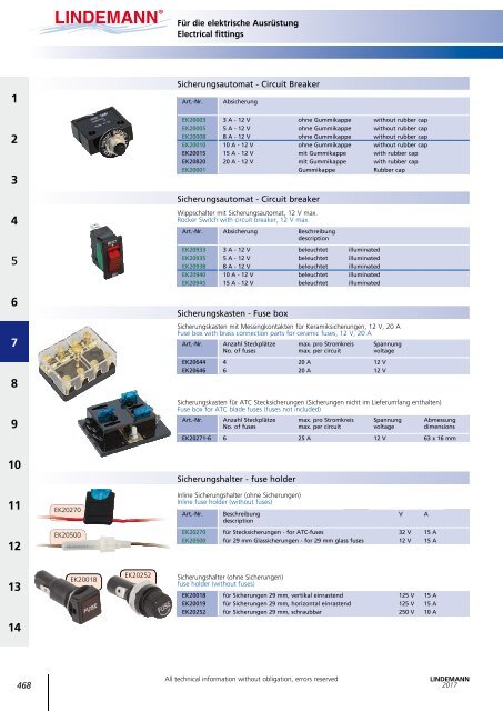 Lindemann Katalog 2017