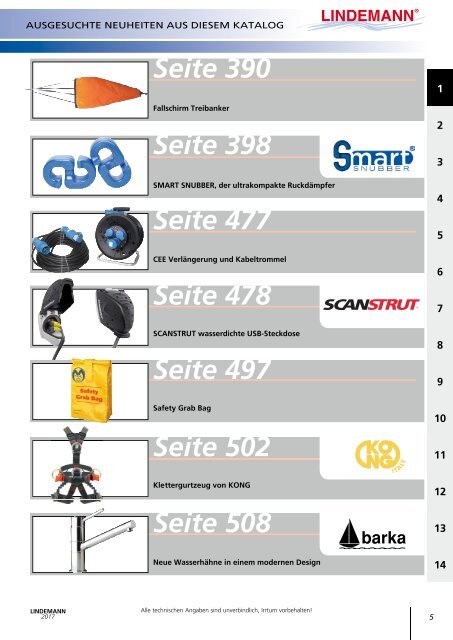 Lindemann Katalog 2017