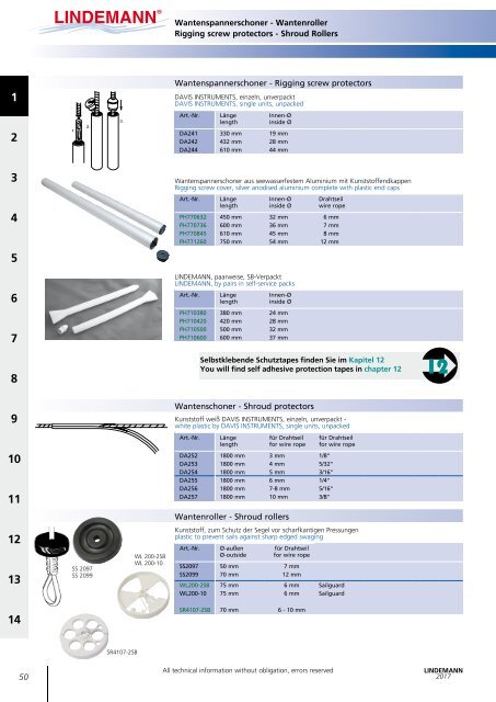 Lindemann Katalog 2017