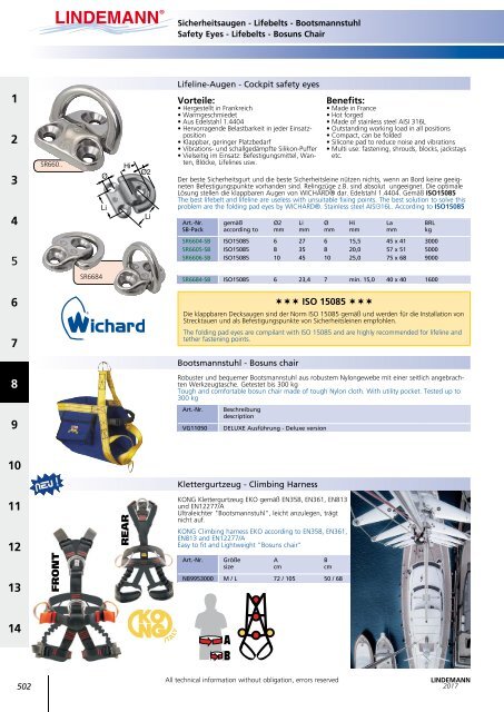 Lindemann Katalog 2017