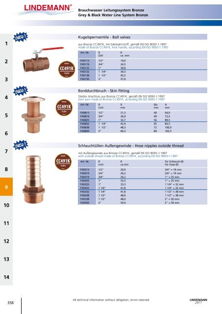 Lindemann Katalog 2017