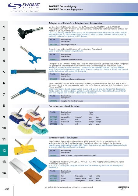 Lindemann Katalog 2017