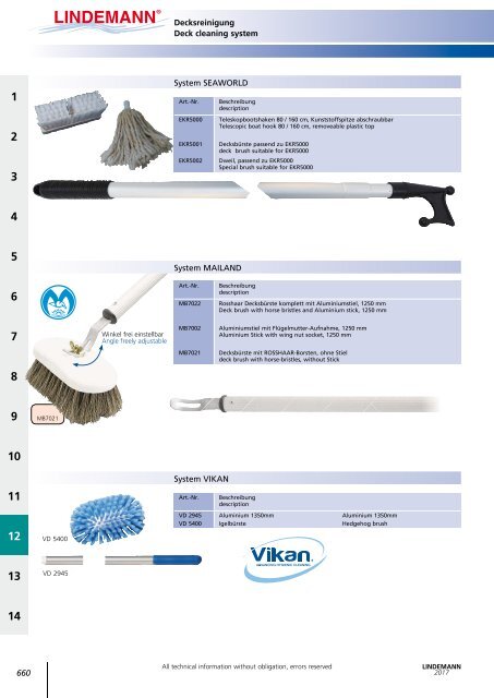 Lindemann Katalog 2017