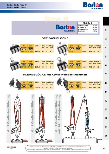 Lindemann Katalog 2017