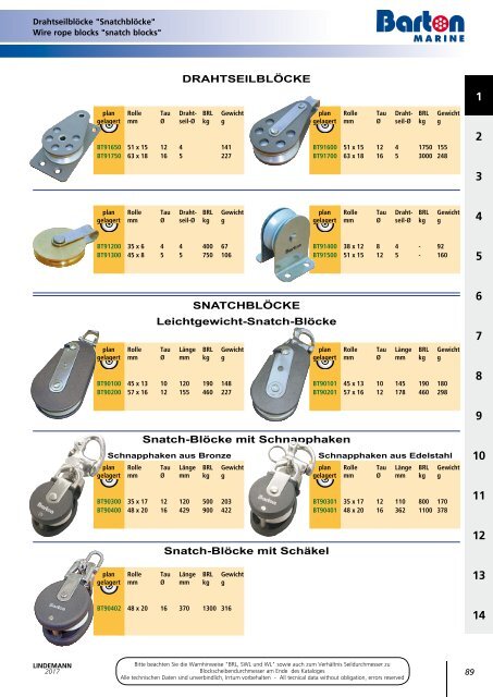 Lindemann Katalog 2017