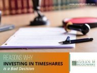 How Timeshares are Bad Investments