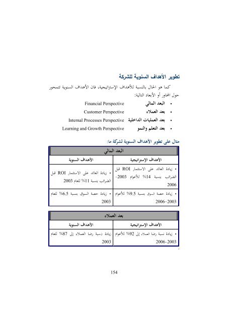 1. كتاب التميز في التخطيط باستخدام بطاقة الاداء التوازن