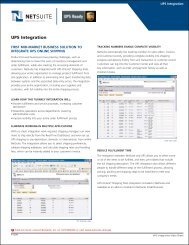UPS_IntegrationDataSheet