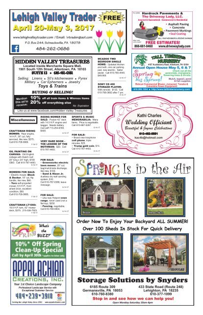 Lehigh Valley Trader April 20-May 3, 2017 issue