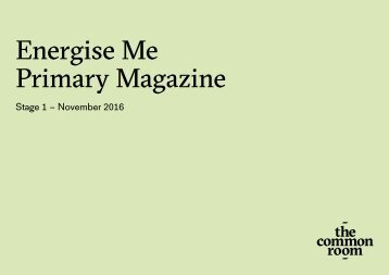 Energise Me - Primary Magazine Presentation- mock up designs