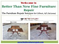 Furniture Refinishing Service in Surprise| Better Than New