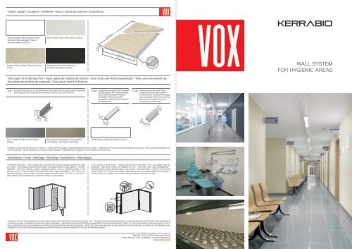 VOX KerraBio Hygiene Wandverkleidungen