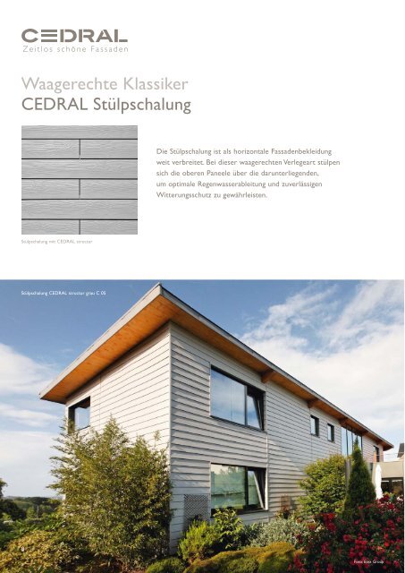 Eternit Cedral Faserzement Fassadenpaneele