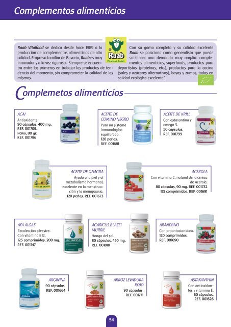 Catálogo BioBio Productos Ecológicos