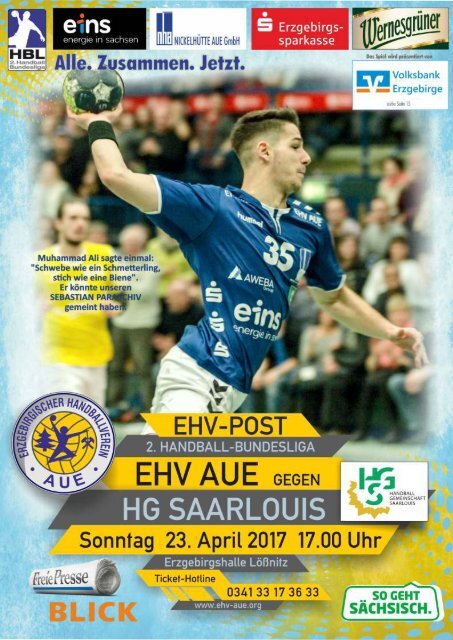 EHV Post: EHV Aue gegen HG Saarlouis