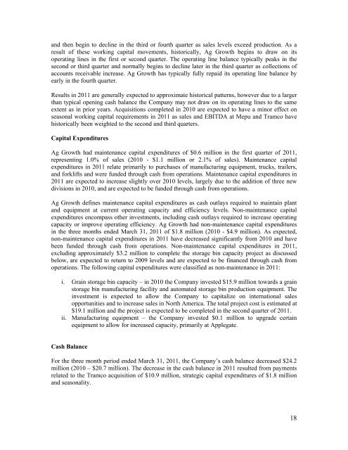 Q1 Financial Report - 2011