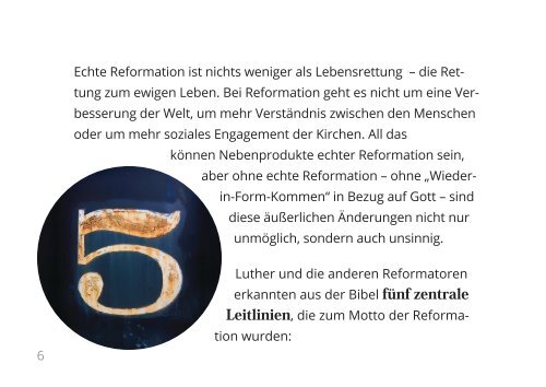 Echte Reformation - 5 Leitlinien zurück zu Gott