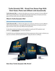 Turbo Dynamic URL review demo and premium bonus