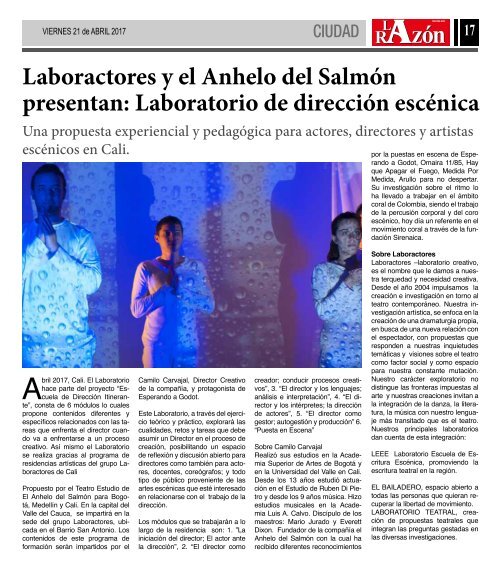 Diario La Razón viernes 21 de abril de 2017