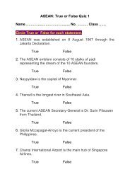 Asean Quiz