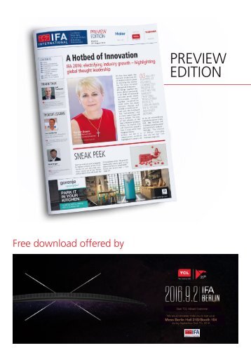 IFA International 2016 Preview Edition