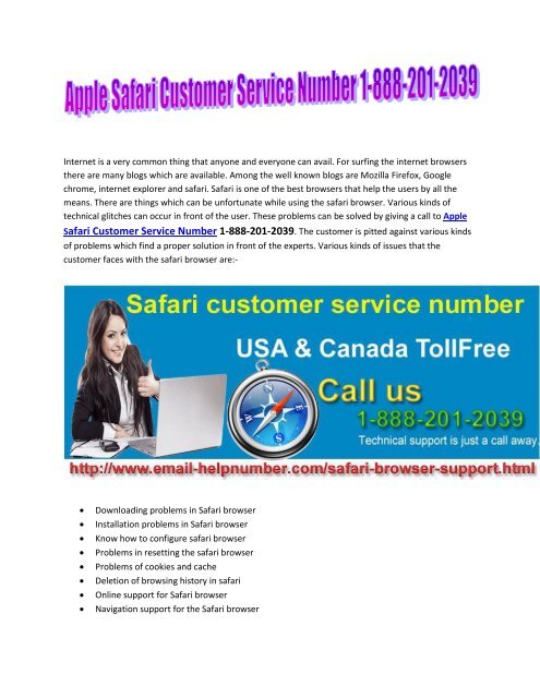 Apple Safari Browser Customer Service