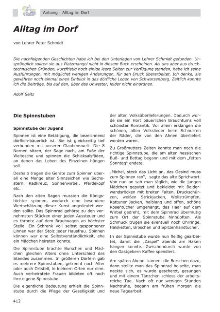 Dorfbuch Schwarzenberg