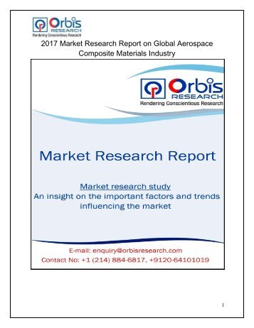 Aerospace Composite Materials Market Research Report: Global Analysis 2017-2022