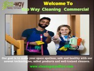 Eco friendly Commercial Cleaning | ECO-WAY Cleaning Commercial