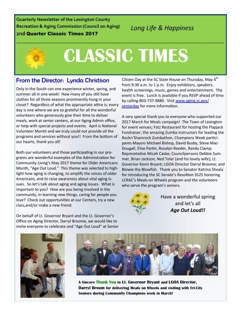 Classic Times Newsletter Q2 2017