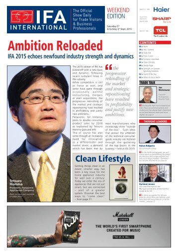 Week-end Edition - Day 2 & 3 - IFA International