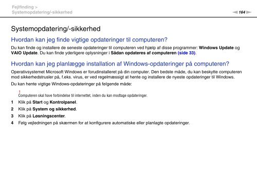 Sony VPCZ21M9E - VPCZ21M9E Mode d'emploi Danois