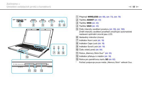 Sony VPCZ21M9E - VPCZ21M9E Mode d'emploi Tch&egrave;que