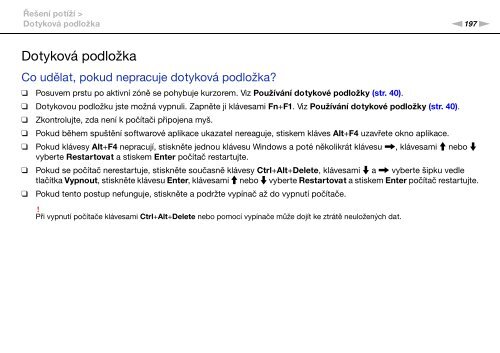 Sony VPCZ21M9E - VPCZ21M9E Mode d'emploi Tch&egrave;que