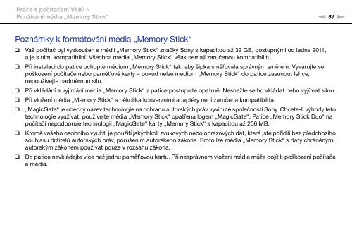 Sony VPCZ21M9E - VPCZ21M9E Mode d'emploi Tch&egrave;que