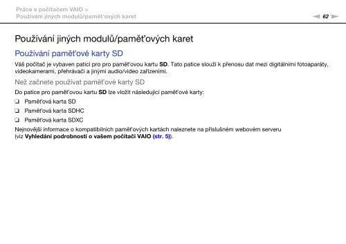 Sony VPCZ21M9E - VPCZ21M9E Mode d'emploi Tch&egrave;que