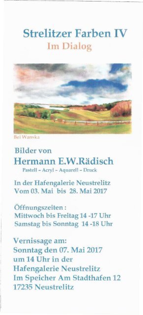 Ausstellung Rädisch