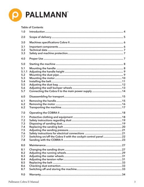 COBRA II Sanding Manual 01-17 v4