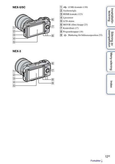 Sony NEX-3K - NEX-3K Guide pratique Su&eacute;dois