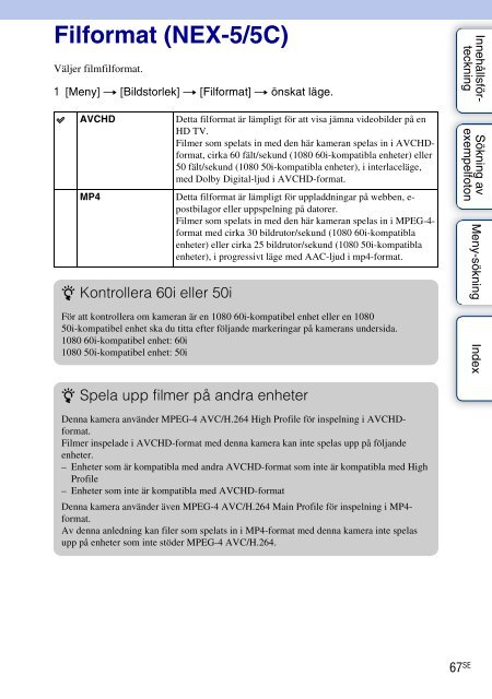 Sony NEX-3K - NEX-3K Guide pratique Su&eacute;dois