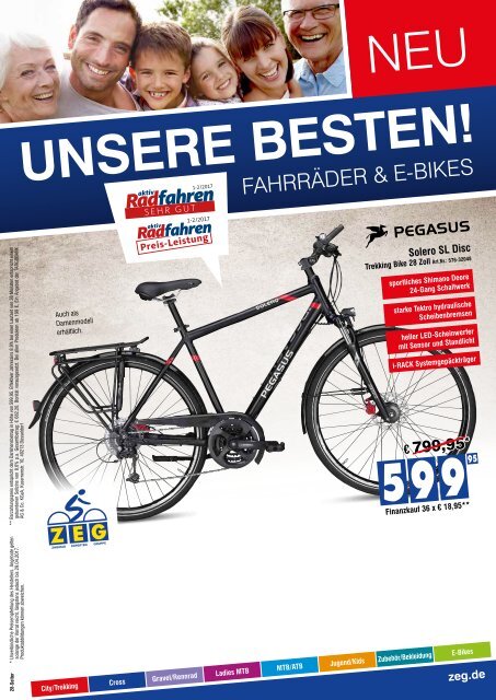 Beste Fahrräder und E-Bikes 2017 Katalog