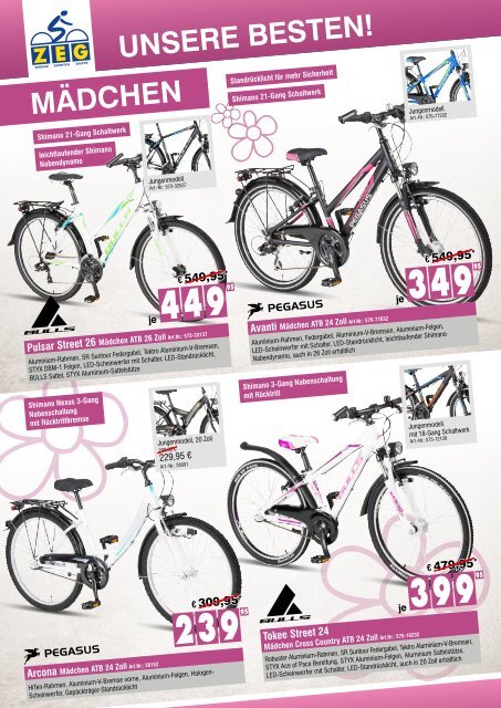 Beste Fahrräder und E-Bikes 2017 Katalog