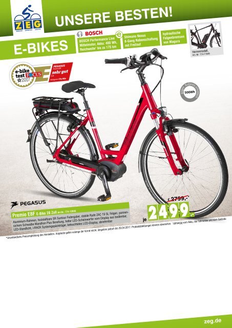 Beste Fahrräder und E-Bikes 2017 Katalog