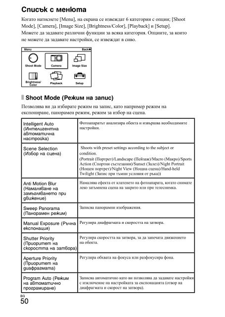 Sony NEX-3K - NEX-3K Mode d'emploi Bulgare