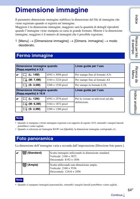 Sony NEX-3K - NEX-3K Guide pratique Italien