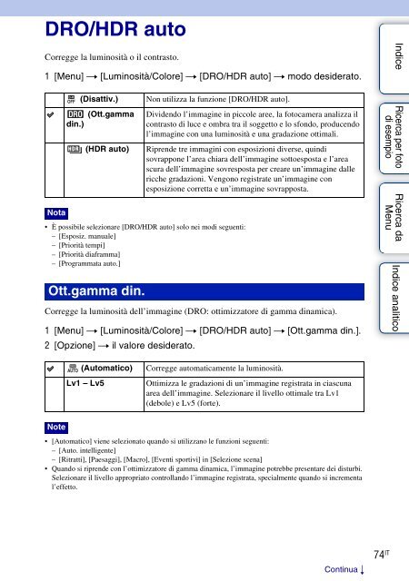 Sony NEX-3K - NEX-3K Guide pratique Italien