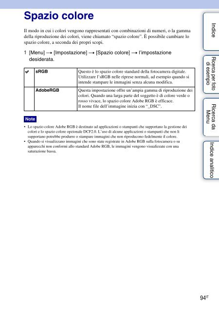 Sony NEX-3K - NEX-3K Guide pratique Italien